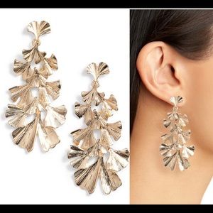 Stella + Ruby layered leaf earrings / Nordstrom
